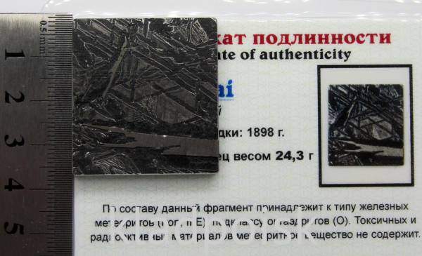 Спил метеорита Aletai, арт 8