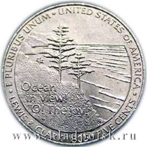 Монета 5 центов Выход к океану Монета 5 центов Выход к океану