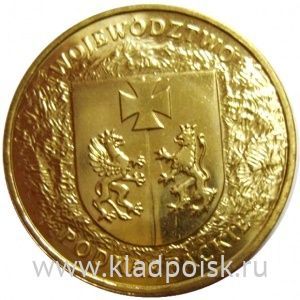 Монета 2 злотых Польша Воеводство Подкарпатское, 2004