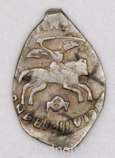 Денга Василий III (чешуя), серебро, Новгородский денежный двор, арт 2 Денга Василий III (чешуя), серебро, Новгородский денежный двор, арт 2