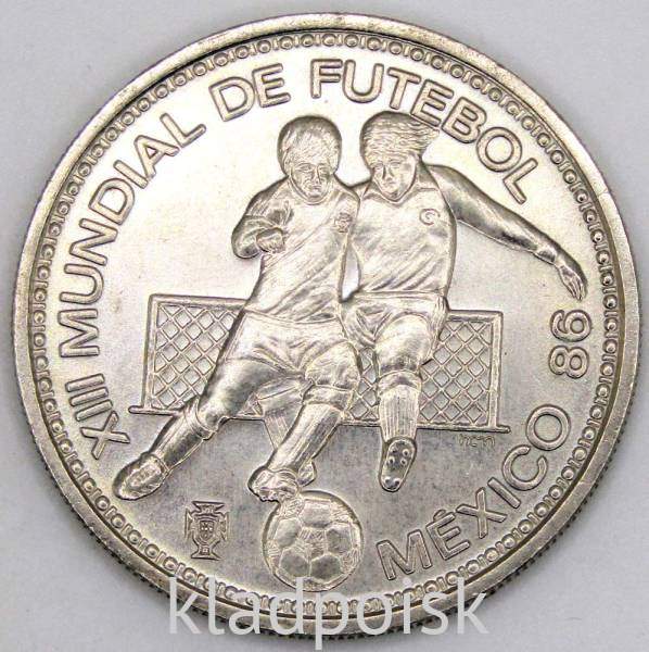 Монета 100 эскудо 1986 года - ЧМ по футболу 1986 года в Мексике, Португалия Монета 100 эскудо 1986 года - ЧМ по футболу 1986 года в Мексике, Португалия