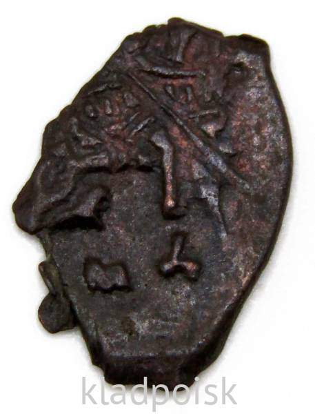 Копейка медь Алексей Михайлович (чешуя), Медный бунт, Москва, Новый монетный двор