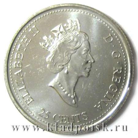 Монета  25 центов Канада, Миллениум 2000 – Природное наследие