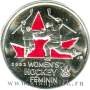 Монета 25 центов Канада, XXI зимние Олимпийские Игры, Ванкувер 2010 – Женский хоккей, цветная эмаль