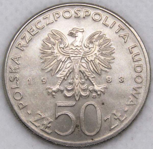 Монета 50 злотых Польша, Театр Великий, 1983