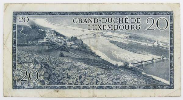 20 франков 1966 года Люксембург