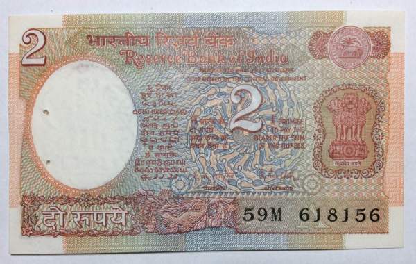 Банкнота 2 рупии 1976 года Индия Банкнота 2 рупии 1976 года Индия
