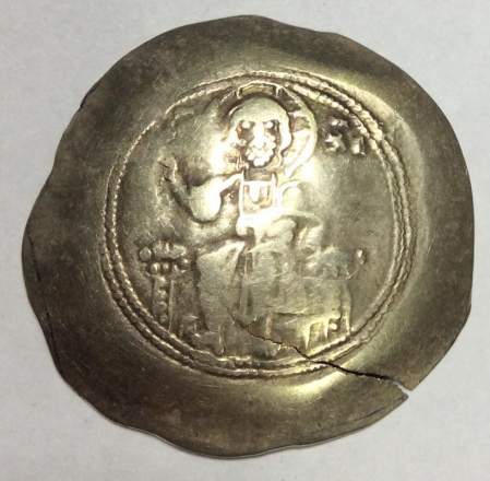 Монета Византии Гистаменон номисма Император Никифор III Вотаниат 1078-1081 гг.