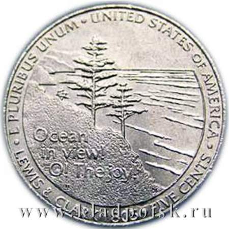 Монета 5 центов Выход к океану