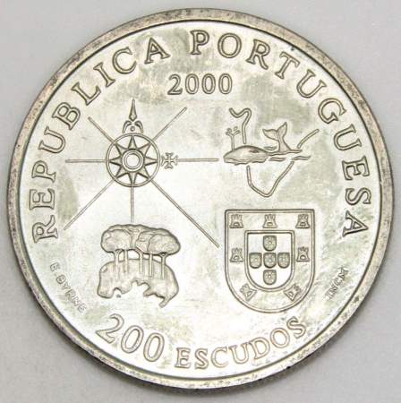 Монета 200 эскудо 2000 года, Португалия, Земля Лабрадор