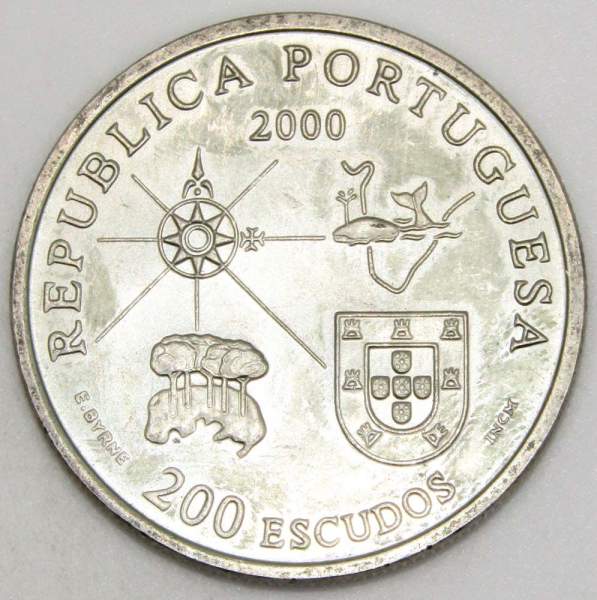 Монета 200 эскудо 2000 года, Португалия, Земля Лабрадор