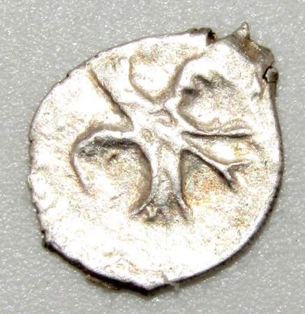 Полушка (1/4 копейки) серебро Иван IV Васильевич Грозный 1533-1584 гг. Москва, арт 6