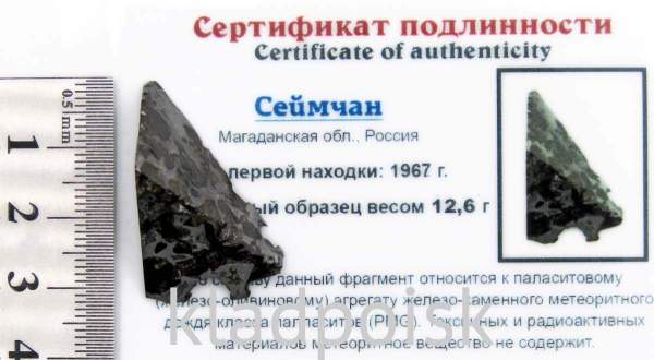 Осколок метеорита Сеймчан арт 8