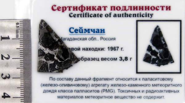 Спил метеорита Сеймчан арт 15