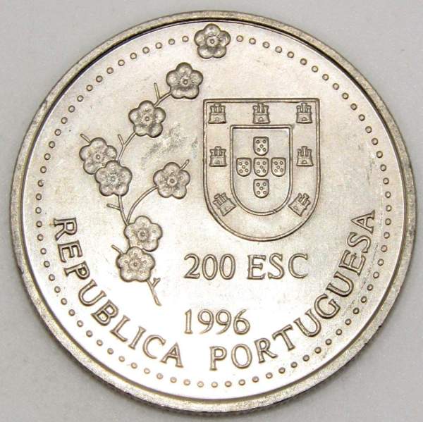 Монета 200 эскудо 1996 года, Португалия, Путешествие на Тайвань в 1582 году