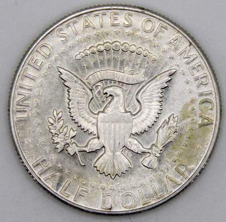 Монета 50 центов США «Кеннеди» 1966 года серебро 400 пробы, арт 6