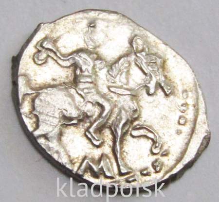 Денга Иван IV Васильевич Грозный (чешуя), серебро, 1533-1584 г., КГ-54, арт 3