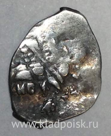 Копейка серебро Михаил Фёдорович (чешуя), 1613-1645 гг. НГ - Новгородский денежный двор, арт 9
