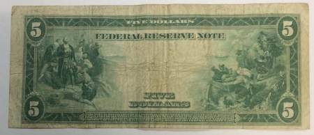 Банкнота 5 долларов США 1914 года