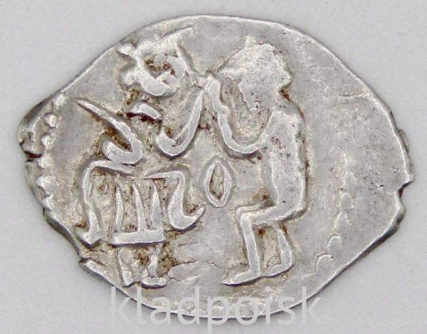 Новгородская денга (чешуя), серебро, чеканка до 1447 года, арт 2 Новгородская денга (чешуя), серебро, чеканка до 1447 года, арт 2