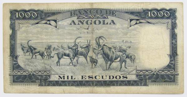 Банкнота 1000 эскудо 1970 года Ангола