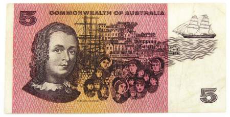 Банкнота 5 долларов Австралия 1974-1991 гг.