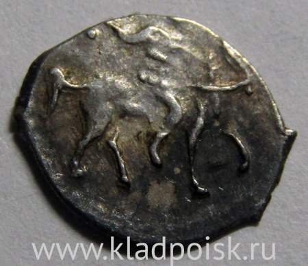 Денга Иван IV Васильевич Грозный (чешуя), серебро, 1533-1584 г., арт 5