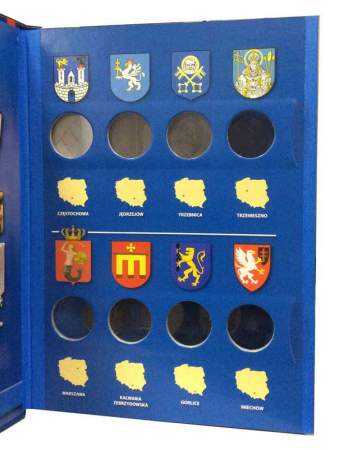 Альбом для монет 2 злотых Польши серии «Города Польши» 2009-2011 гг.