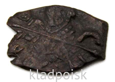 Копейка медь Алексей Михайлович (чешуя), Медный бунт, Москва, Новый монетный двор, арт 18