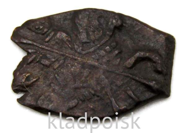 Копейка медь Алексей Михайлович (чешуя), Медный бунт, Москва, Новый монетный двор, арт 18