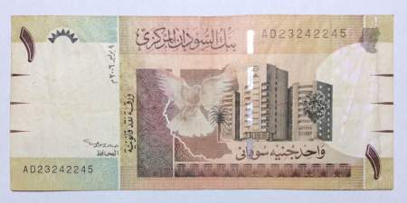 Банкнота 1 фунт 2006 года Судан