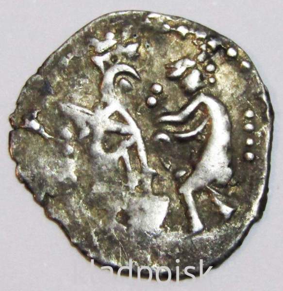 Новгородская денга (чешуя), серебро, период самостоятельности 1420-1478 гг, арт 5