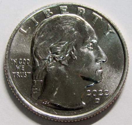 Монета 25 центов США Майя Анжелу из серии «Американские женщины» (2022) P