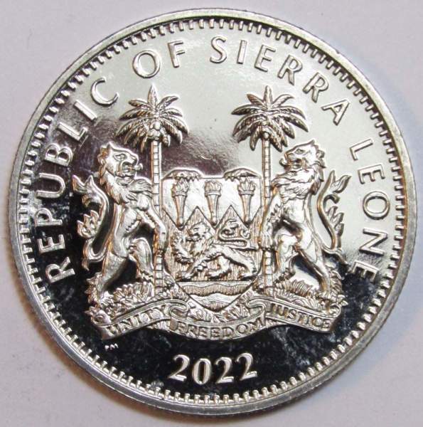 Монета 1 доллар Сьерра-Леоне 2022, Гипопотам Монета 1 доллар Сьерра-Леоне 2022, Гипопотам