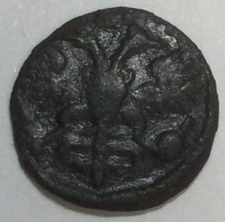 Монета 1 полушка Российской Империи 1722 года, Петр I (арт 2)