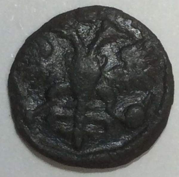 Монета 1 полушка Российской Империи 1722 года, Петр I (арт 2)