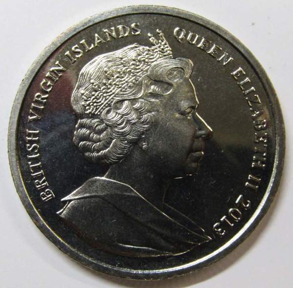 Монета 1 доллар, Британские Виргинские острова, 2013, Петр I Великий