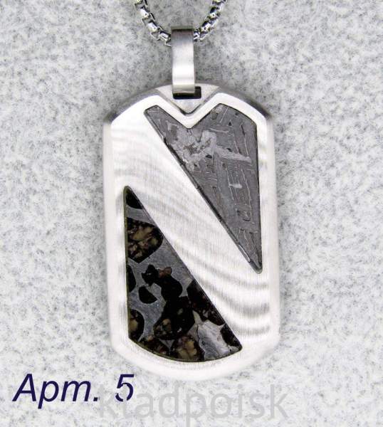 Кулон с метеоритами Aletai и Sericho, арт 5