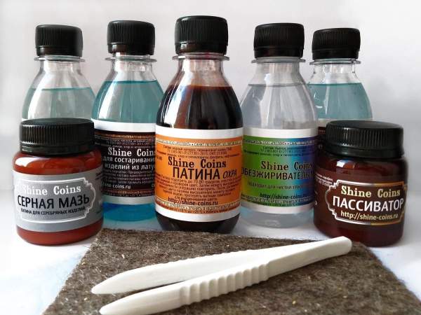 Набор для патинирования, состаривания и консервации монет и металлов Набор для патинирования, состаривания и консервации монет и металлов