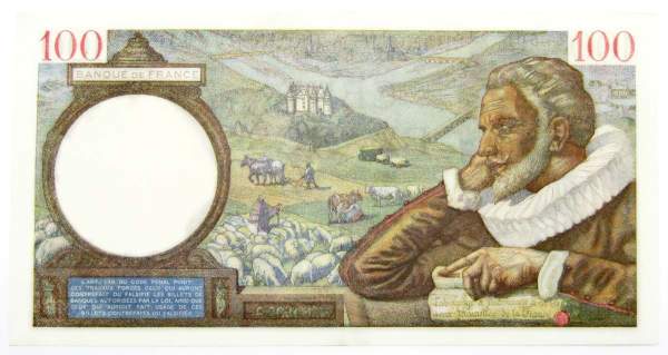Банкнота 100 франков 1940 года Франция, арт 2