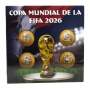 Набор памятных монет Мексики 20 песо 2026 года Чемпионат мира по футболу FIFA 2026, 4 монеты в альбоме Набор памятных монет Мексики 20 песо 2026 года Чемпионат мира по футболу FIFA 2026, 4 монеты в альбоме