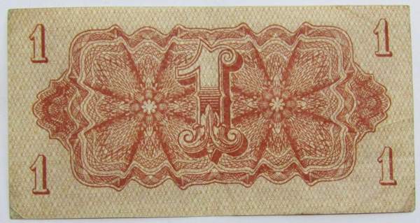 Банкнота 1 крона 1944 года Чехословакия