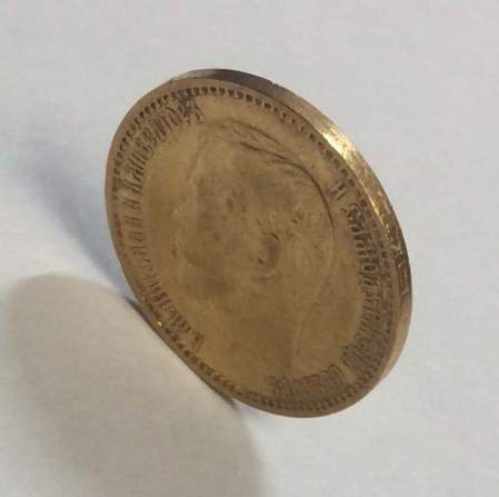 Монета 5 рублей Российской Империи Николай II, 1898, золото, арт 2