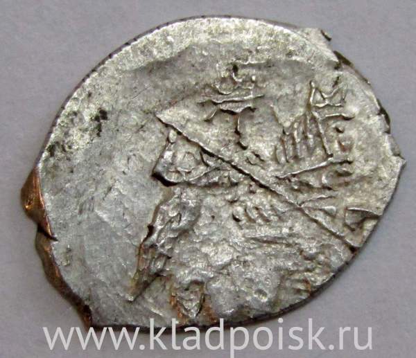 Копейка серебро Михаил Фёдорович (чешуя), 1613-1645 гг. Москва Арт. 2