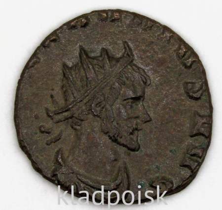 Монета Антониниан Римская Империя Император Марк Аврелий Клавдий II Готский 268-270 гг., арт 12