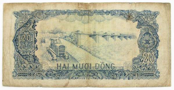 Банкнота Вьетнам 20 донгов 1976 года