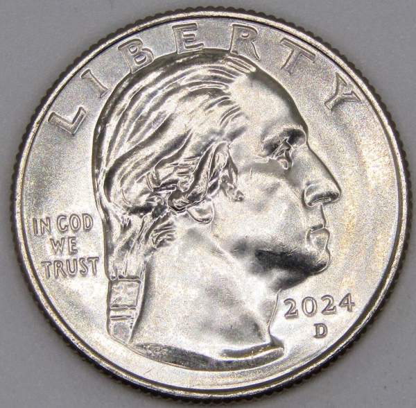 Монета 25 центов США Пэтси Такемото Минк из серии «Американские женщины» (2024) D Монета 25 центов США Пэтси Такемото Минк из серии «Американские женщины» (2024) D