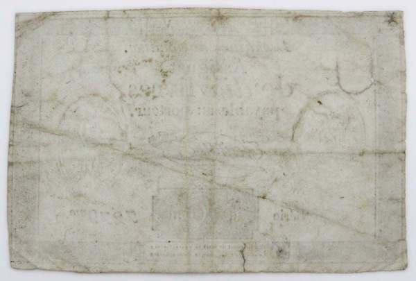 Банкнота 10 ливров 1792 года Франция