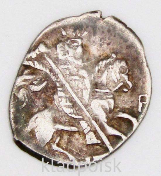 Копейка (чешуя) серебро Иван IV Васильевич Грозный 1533-1584 гг., Псковский денежный двор, IB-P Копейка (чешуя) серебро Иван IV Васильевич Грозный 1533-1584 гг., Псковский денежный двор, IB-P