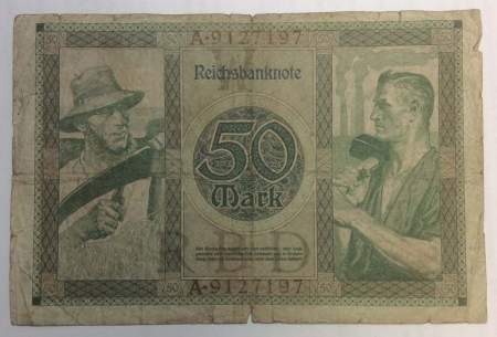 Банкнота 50 марок 1920 года - Веймарская Республика